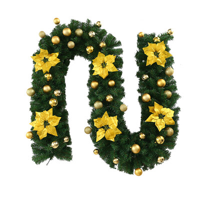 

Toponeto Xmas Tree Hanging Ornament Rattan Colorful Decoration For Christmas Party 27m