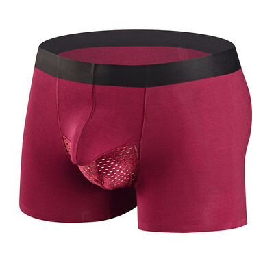 

Mens Solid Mesh Bulge Pouch Underwear Knickers Boxer Briefs Low Rise Underpants