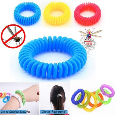 

Mosquito Bug Repel Wrist Ankle Band Bracelet Insect Repellent Deet Random Color