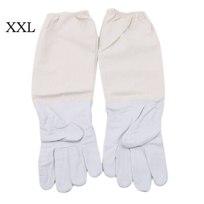 

Siaonvr Beekeeping Gloves Goatskin Bee Keeping with Vented Beekeeper Long Sleeves