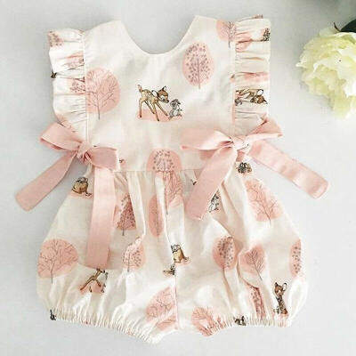 

Newborn Baby Girl Animal Print Romper Bodysuit Jumpsuit Summer Outfit Clothes 0-24M