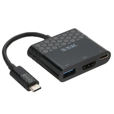 

Mulifunction Type-C To C HDMI USB30 Adapter 4 in 1 Male To Female HUB Converter with PD for Notebook Laptop Computer MacBook