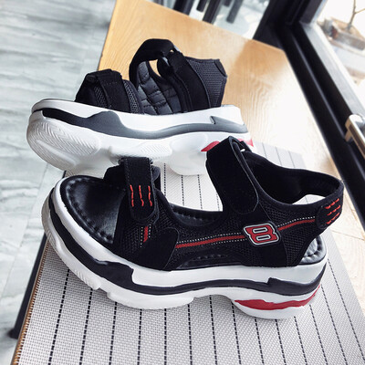 

INS Sandals Female Korean Edition Student Baitao Fashion Leisure Sports Summer Individual Beach Soft Bottom Tide