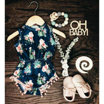 

Newborn Kids Baby Girls Floral Romper Bodysuit Jumpsuit Headband Outfits Sunsuit