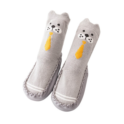 

Cotton Warm Children Cocks 0-2T Winter Spring Autumn Cartoon Baby Socks Newborn Baby Anti Slip Leather Sole Baby Floor Socks