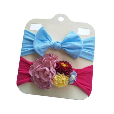 

2PCS Kids Girl Baby Headband Toddler Lace Bow Flower Hair Band Accessories