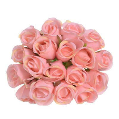 

Gobestart 18 Head Artificial Fake Roses Flower Bridal Bouquet Wedding Party Home Decor