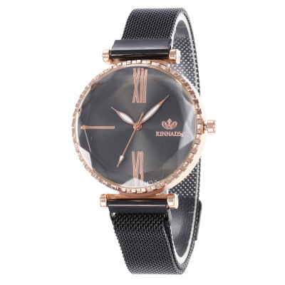 

Magnet magnet strap Roman numerals ladies fashion watch student simple quartz watch