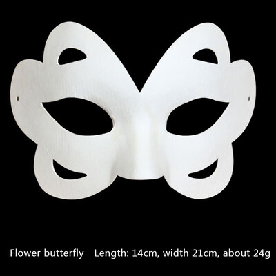 

FUNNYBUNNY DIY Unpainted Masquerade Masks Plain Halloween Half Face Masks Masquerade Masks Paper Childrens Hand-painted