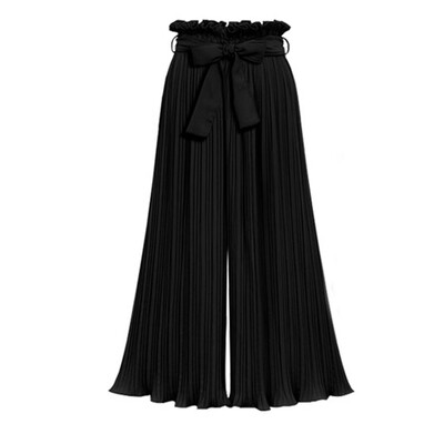 

Tailored Ladies Fashion Summer Casual Loose Elasitc Waist Wide Leg Plus Size Pants