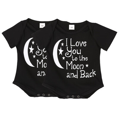 

Newborn Cotton Clothes Baby Boys Rompers Letters Printed Jumpsuit Infant One-piece Romper