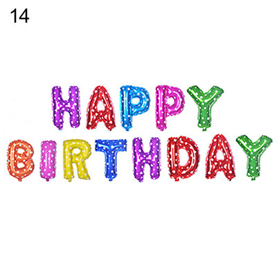 

Happy Birthday Letter Alphabet Air Balloon Kids Toy Wedding Party Decoration