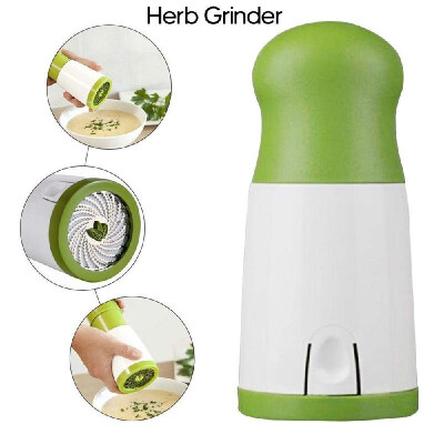 

Manual Herb Grinder Spice Mill Parsley Shredder Chopper Vegetable Cutter Hand-Operated Kitchen Tool