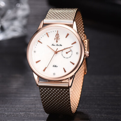 

Gobestart Fashion Luxury Inlay Diamond Double Eye Dial Quartz Silicone Tape Men Watch