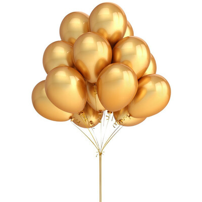 

10PCS 12 Inches Gold Color Latex Balloons Party Decoration Favors