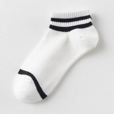 

1 Pair Womens Winter Striped Ankle Socks Fashion Low Cut Solid Casual Socks Thick Autumn Socks Floor Socks Non-slip
