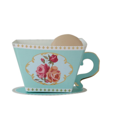 

50pcs Creative Teacup Design Wedding Gift Box Candy Box Kid Favors&Wedding Engagement Birthday Supplies