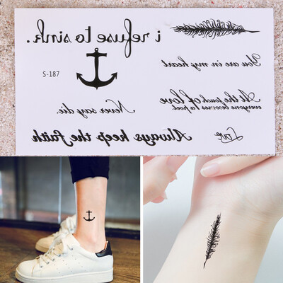 

10 Sheets Fashion Temporary Tattoo Stickers Waterproof Body Art Decor
