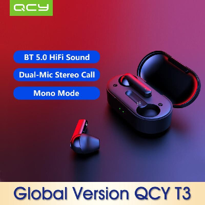 

Global Version Xiaomi QCY T3 BT Wireless TWS Earbuds BT 50 Touch Control True Wireless Earphones with Dual Mic Stereo Call Sports