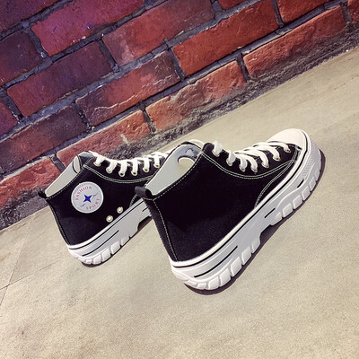 

New breathable shoes in summer 2019 with students thick floor shoes in ins Street