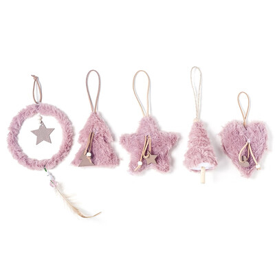 

New Hot 5PcsSet Wooden Christmas Pendants Hanging Decorative Ornaments For Holiday Seasonal Home Decor Xmas Tree Hanging Ornament