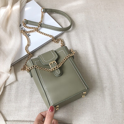 

French niche bag Messenger versatile ins handbags new 2019 fashion tide shoulder chain texture bucket bag
