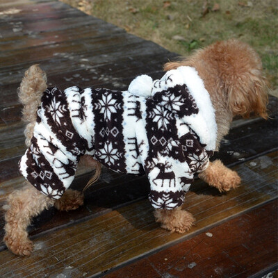 

Christmas Pet Dog Clothes Winter Warm Dog Coat Jumpsuit Thicken Pet Clothing For Yorkshire Costume Bulldog Puppy Clothes Jackets