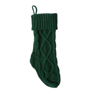 

〖Follure〗Christmas Holiday Knitted Stocking Hanging Crochet Stock Tree Ornament Decor