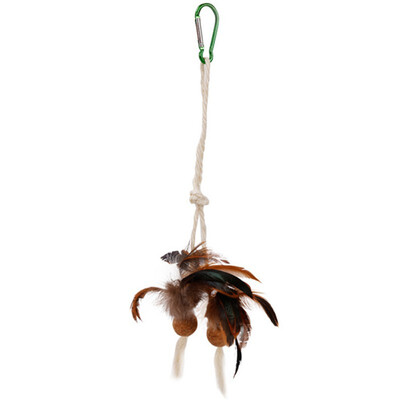 

Cat Toys Stick Interactive Feather With Small Bell Bite-resistant Toy For Pet Cats Gifts Catnip Ball toys