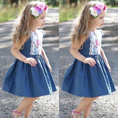 

Toddler Newborn Baby Girl Princess Dress Wedding Party Pageant Flower Clothes New