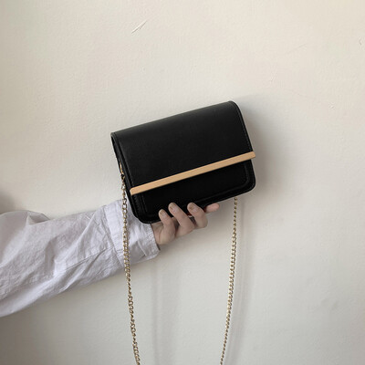 

2019 new fashion temperament chain bag simple small fresh shoulder bag female casual wild Messenger small square bag