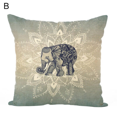 

45x45cm Elephant Pillow Case Cushion Cover Home Office Sofa Bed Car Decoration