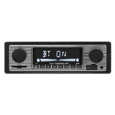 

Car Stereo MP3 Player FM Radio Bluetooth Speaker AUX IN SD Card U Disk Music Playback Silver