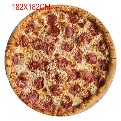 

Toponeto Comfort Food Creations Pizza Wrap Blanket Perfectly Round Hamburger Throw