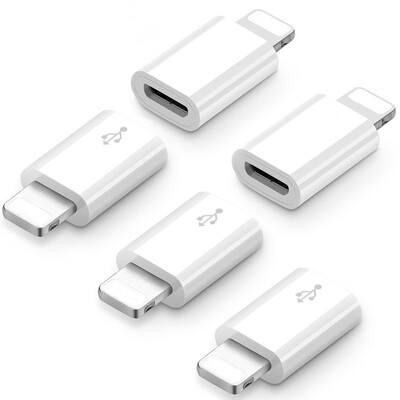 

5PCS Micro USB to 8 Pin Adapter for iPhone X 8 Plus 8 7 Plus 6 Plus 6S