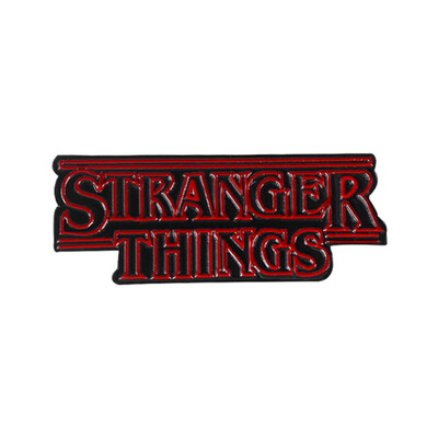 

Mini Office Depot Stranger Things Brooch English Letter Badge Alloy Brooch Pin for Clothes Backpack Decoration
