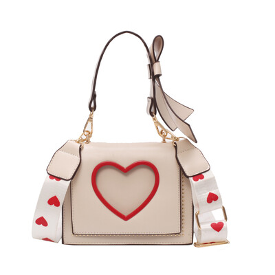 

Luxury Brand Handbag For Women 2019 Small Bow Tote bag Leather Ladies Designer Crossbody Bag Sweet Love Shape Messenger bags