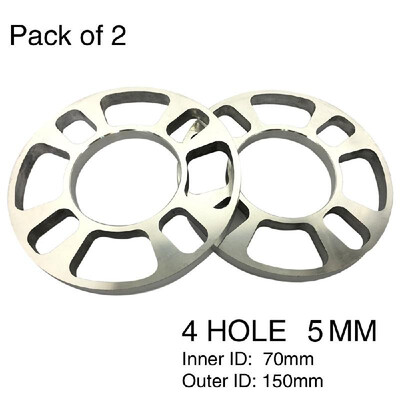 

Tirol 2Pcs Universal Aluminum 4 Hole Disc Brake Spacer Kit 12mm Thick Wheel Spacer