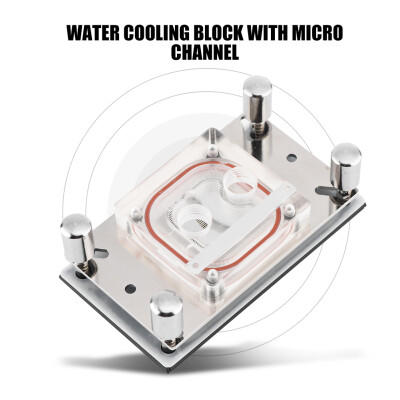 

Greensen Computer CPU Water Cooling Block Waterblock Copper Base with Micro Channel CPU WaterblockWater Cooling Block