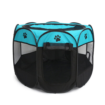 

Pet Tent Portable Removable Waterproof Folding Dog House Soft Kennel Cat Cage