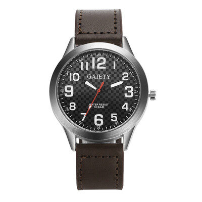 

〖Follure〗Retro Design Luxury Mens Watch Stainless steel Leather Analog Quartz Watches