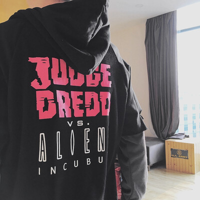 

2018 new spring&autumn long-sleeved t-shirt cotton slim printed t-shirt trend Korean mens sweater clothes
