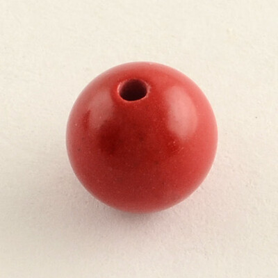 

Round Cinnabar Beads FireBrick 12mm Hole 2mm