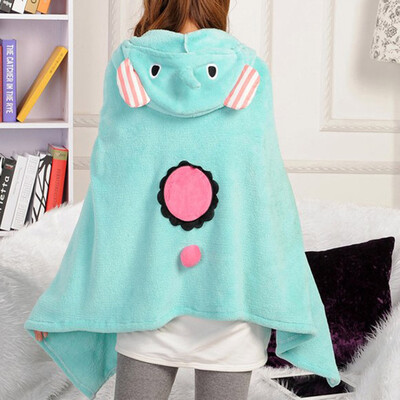 

Toponeto Shawl Blanket Multi-Function Throw Simple Air Conditioning Cute Blanket