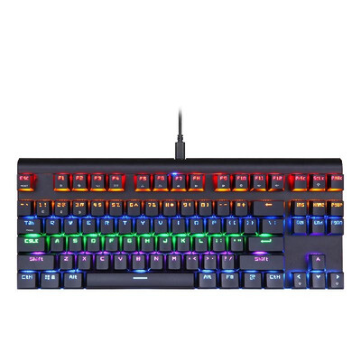 

Motospeed Bluetooth Mechanical Keyboard Wired USB Black Quick Respond Ergonomics Design PC Gaming Keyboard