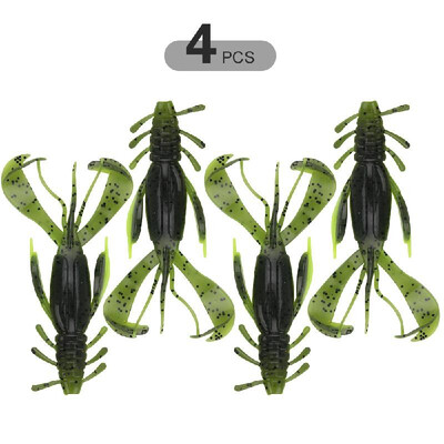 

5PCS Soft Shrimp 55cm 15g Bait Soft Lures 10cm 10g Swimbait for Freshwater Fishing