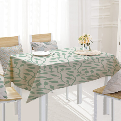 

Toponeto Tree Leaf Table Cloth Linen Tablecloth For Kitchen Decorative Dining Table Cover