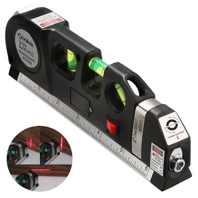 

Multi Purpose Laser Level Horizon Vertical Measure 8Ft 25M Aligner Metric Ruler