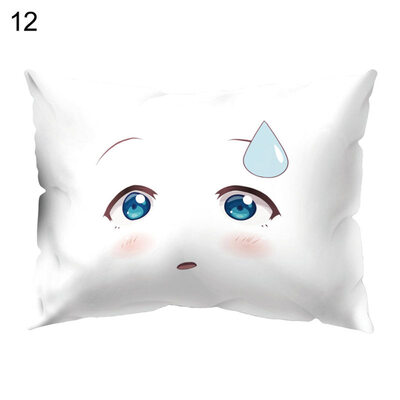 

Cute Facial Expression Pillow Case Cushion Cover Sofa Bed Car Cafe Office Decor