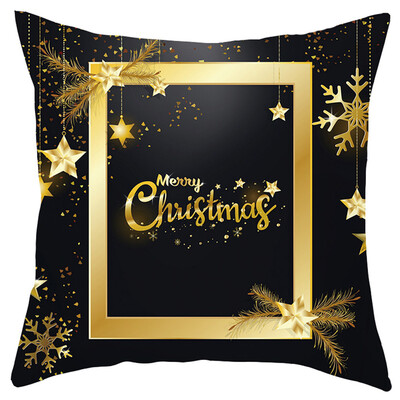 

Tailored Merry Christmas Short Plush Pillowcase Sofa Pad Set Home Decoration 18x18 Inch